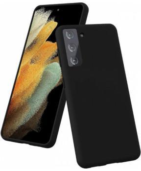 Silikonski ovitek za Samsung Galaxy S21 Plus G996 - mat črn - slika 2
