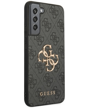 GUESS GUHCS22S4GMGGR silikonski ovitek za Samsung Galaxy S22 5G - črn z zlatim logom - slika 3