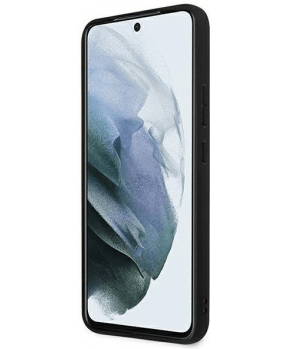GUESS GUHCS22S4GMGGR silikonski ovitek za Samsung Galaxy S22 5G - črn z zlatim logom - slika 5
