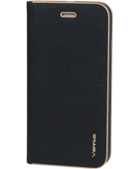 Havana Premium preklopna torbica Samsung Galaxy A13 LTE A135 - modra z zlatim robom - slika 2