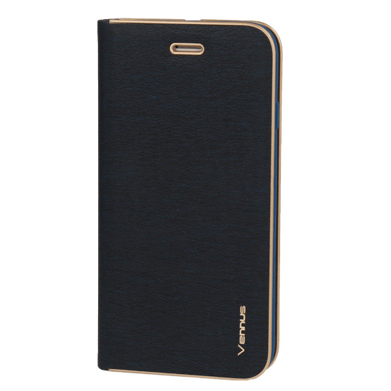 Havana Premium preklopna torbica Samsung Galaxy A13 LTE A135 - modra z zlatim robom
