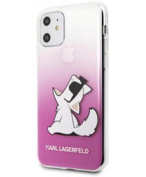 Originalen KARL LAGERFELD ovitek iPhone 13 Mini - Choupette Fun - prozorno pink zaščita - KLHCP13SCFNRCPI - slika 4