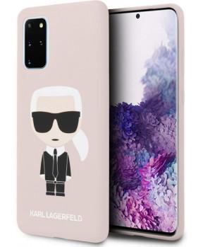 Originalen KARL LAGERFELD ovitek Samsung Galaxy S20 Plus G985 - Full Body Iconic - roza silikonska zaščita - KLHCS67SLFKPI - slika 2