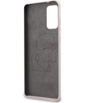 Originalen KARL LAGERFELD ovitek Samsung Galaxy S20 Plus G985 - Full Body Iconic - roza silikonska zaščita - KLHCS67SLFKPI - slika 3