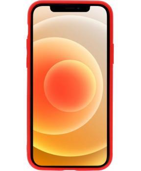 Luxury silikonski ovitek za Xiaomi Mi 11 - rdeč z zlatim robom - slika 3
