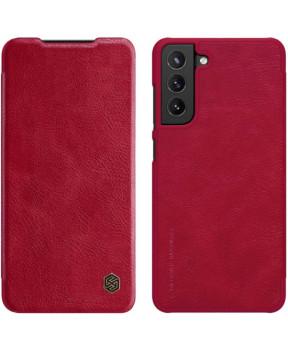 Nillkin preklopna torbica QIN za Samsung Galaxy S21 FE G990 - rdeča - slika 2