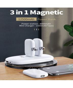 Prenosna baterija 3v1 powerbank 8000 mAh in 3x 1500 mAh - slika 4