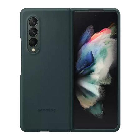SAMSUNG original silikonski ovitek EF-PF926TGE za SAMSUNG Galaxy Z Fold 3 F926 - zelen