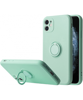 Silikonski ovitek Liquid Ring za Xiaomi Redmi Note 11 5G - mint - slika 3