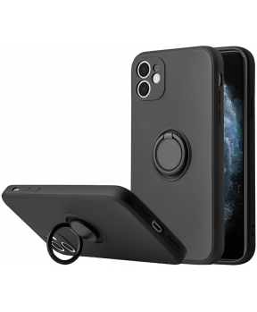 Silikonski ovitek Liquid Ring za Xiaomi Redmi Note 11 5G - črn - slika 5