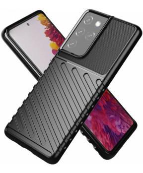 Silikonski ovitek Thunder Armor za Samsung Galaxy S21 Ultra G998 - črn - slika 3