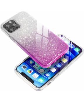 Silikonski ovitek z bleščicami Bling 2v1 za Xiaomi Redmi Note 10 / Note 10s - srebrno roza - slika 3