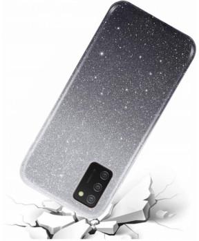 Silikonski ovitek z bleščicami Bling 2v1 za Samsung Galaxy S22 Ultra 5G - srebrno siv - slika 3