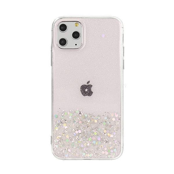 Silikonski ovitek z bleščicami SPARKLE za Samsung Galaxy A72 A726 5G - prozorno roza