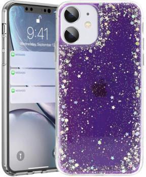 Silikonski ovitek z bleščicami SPARKLE za Xiaomi Redmi Note 10 5G - vijola - slika 2