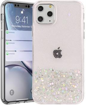Silikonski ovitek z bleščicami SPARKLE za Samsung Galaxy A72 A726 5G - prozorno roza - slika 3