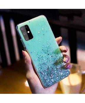Silikonski ovitek z bleščicami SPARKLE za Samsung Galaxy A32 A326 5G - moder - slika 4