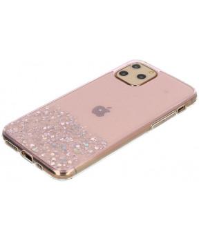 Silikonski ovitek z bleščicami SPARKLE za Samsung Galaxy A72 A726 5G - prozorno roza - slika 5