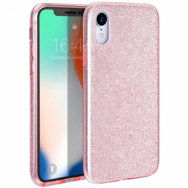 Silikonski ovitek z bleščicami Bling za Huawei P40 pink