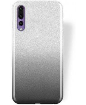 Silikonski ovitek z bleščicami Bling 2v1 za Xiaomi Redmi 10T in 10T Pro - srebrno siv - slika 2