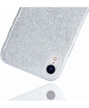 Silikonski ovitek z bleščicami Bling za Samsung Galaxy A72 A726 5G - srebrn - slika 3