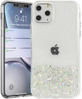 Silikonski ovitek z bleščicami SPARKLE za Samsung Galaxy S21 Plus G996 - prozoren - slika 3