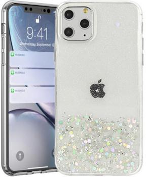 Silikonski ovitek z bleščicami SPARKLE za Huawei P Smart 2021 - prozoren - slika 3