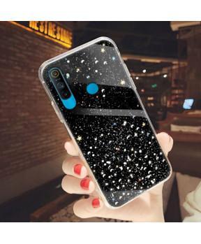 Silikonski ovitek z bleščicami SPARKLE za iPhone 12 Mini - črn - slika 3