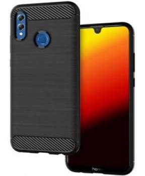 Silikonski ovitek za Huawei P Smart 2019 / Honor 10 Lite - mat carbon črn - slika 2