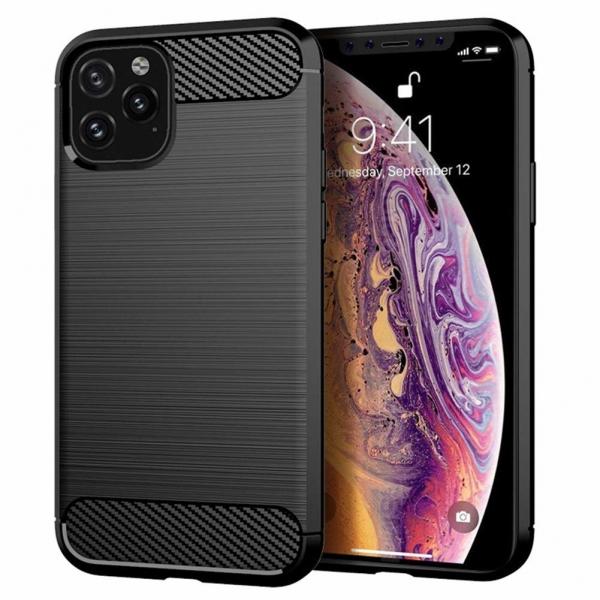 Silikonski ovitek za iPhone 11 Pro - mat carbon črn