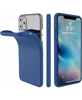 Silikonski ovitek za iPhone SE 2020, iPhone 7,iPhone 8 - mat moder - slika 3