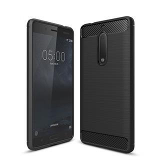 Silikonski ovitek za Nokia 6.1 2018 - mat carbon črn