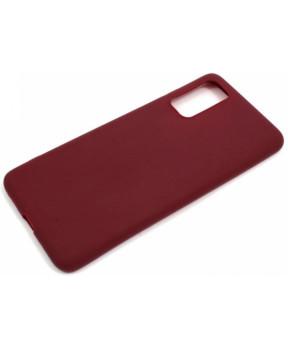 Silikonski ovitek za Samsung Galaxy A32 A326 5G - mat bordo rdeč - slika 3