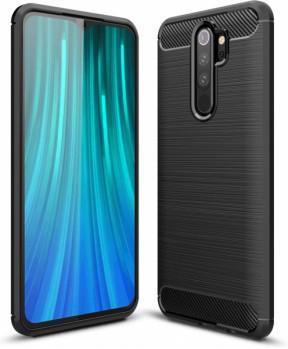 Silikonski ovitek za Xiaomi Redmi 9 - mat carbon črn - slika 3