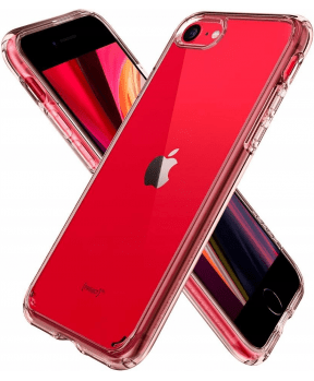 Spigen Ultra Hybrid ovitek za iPhone 7 / 8 / SE 2020 prozorno roza - slika 4