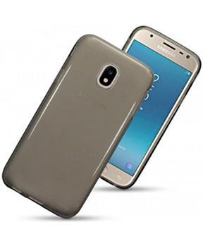 Ultra tanek silikonski ovitek za Samsung Galaxy J3 2017 J330 prozorno črn - slika 2