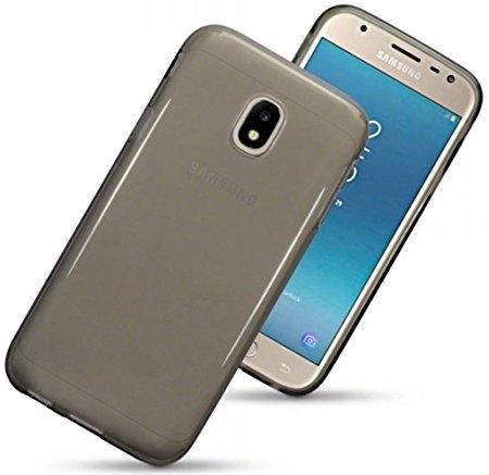 Ultra tanek silikonski ovitek za Samsung Galaxy J3 2017 J330 prozorno črn