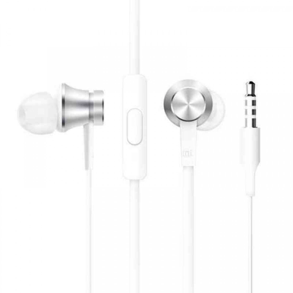 Xiaomi slušalke Mi In ZBW4355TY s 3,5 vtičem in mikrofonom - srebrne