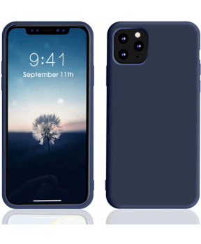 Silikonski ovitek za iPhone 14 Pro - mat moder - slika 2