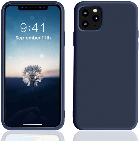 Silikonski ovitek za iPhone 14 Pro - mat moder