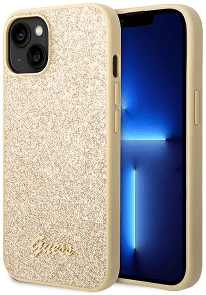 GUESS GUHCP14SHGGSHD ovitek za iPhone 14 6.1 - zlat z bleščicami
