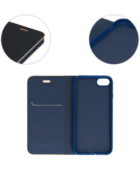 Havana Premium preklopna torbica Samsung Galaxy A23 - modra z zlatim robom - slika 3