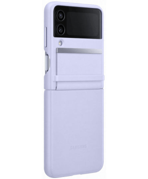 SAMSUNG original usnjen ovitek EF-VF721LLE za SAMSUNG Galaxy Z Flip 4 F721 - zaščita zadnjega dela - lila - slika 2
