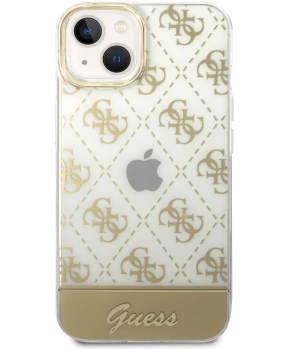 GUESS GUHCP14SHG4MHG ovitek za iPhone 14 6.1 - prozoren z zlatimi potiskom - slika 4