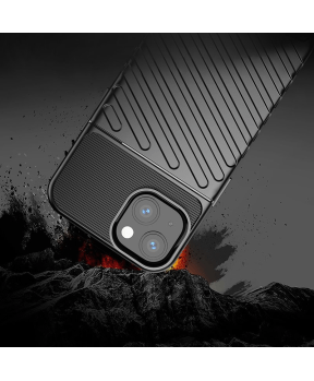 Silikonski ovitek Thunder Armor za iPhone 14 6.1 - črn - slika 5