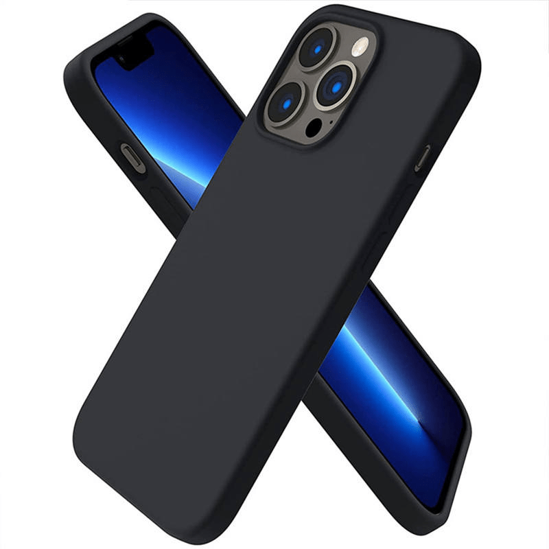 Silikonski ovitek za iPhone 14 Pro Max - mat črn