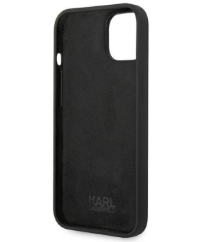 Originalen KARL LAGERFELD ovitek iPhone 14 6.1 - Choupette Body - črn silikonska zaščita - KLHCP14SSLCTBK - slika 4