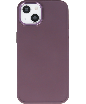 Satin silikonski ovitek za iPhone 14 6.1 - vijola - slika 3