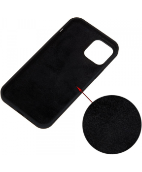 Liquid silikonski ovitek za Samsung Galaxy A40 A405 - črn - slika 3