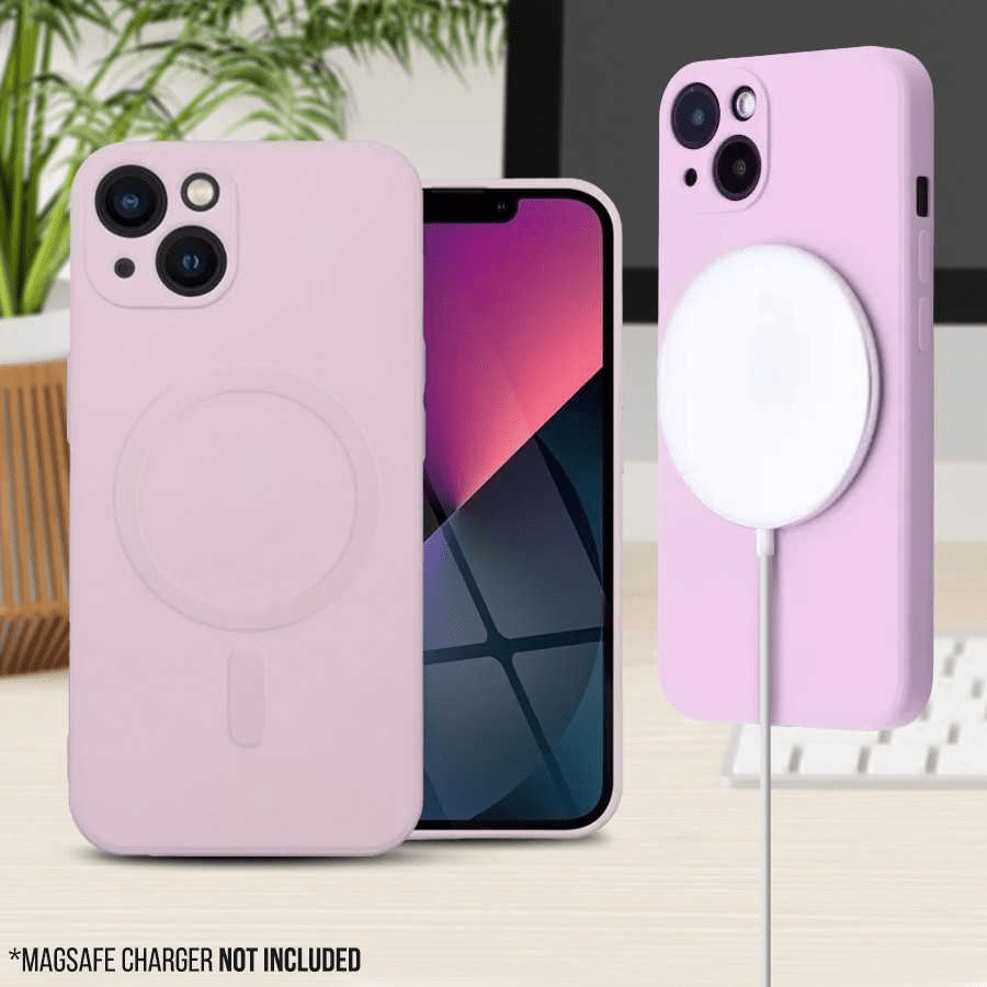 Onasi silikonski ovitek MagSafe za iPhone 14 Pro - mat roza